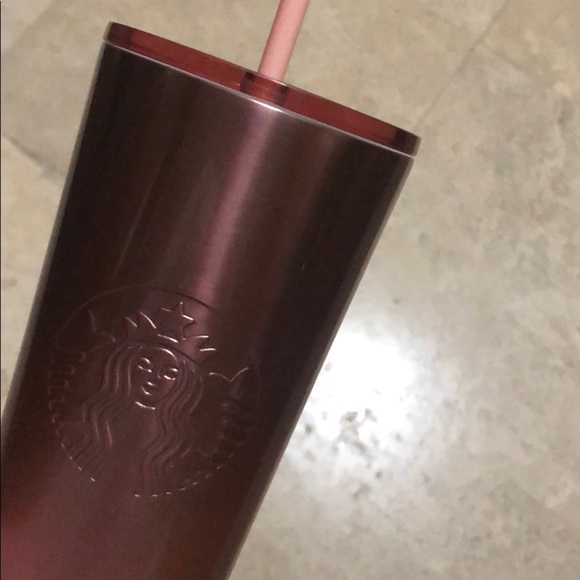 Starbucks Rose Gold Cold Cup Holiday - Picture 10 of 11